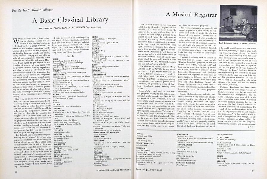 A Basic Classical Library