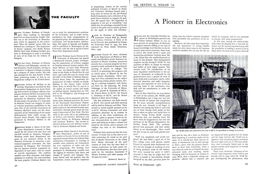 A Pioneer in Electronics