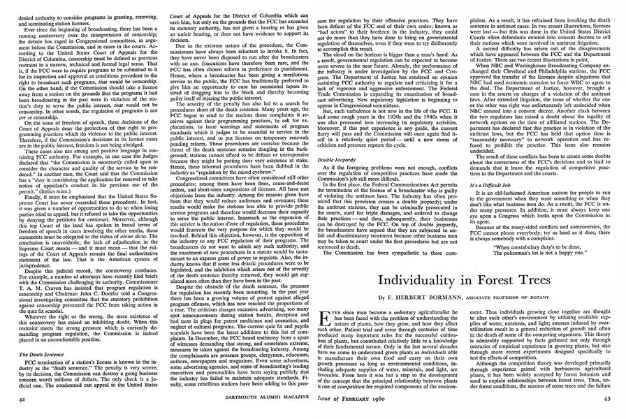 Individuality in Forest Trees