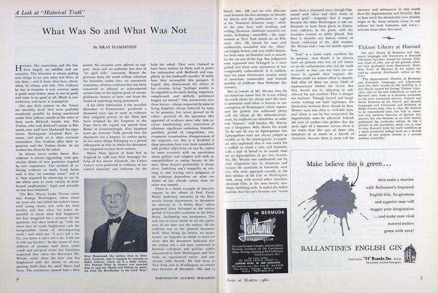 What Was So and What Was Not