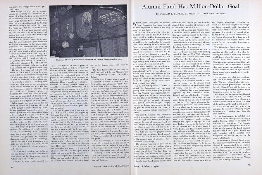 Alumni Fund Has Million-Dollar Goal