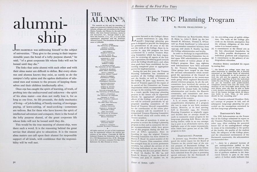 The TPC Planning Program