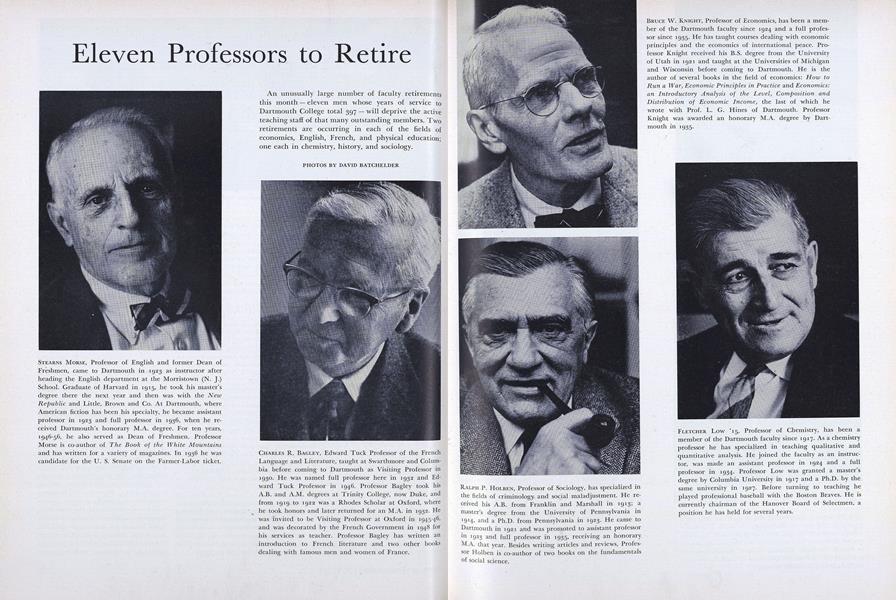 Eleven Professors to Retire
