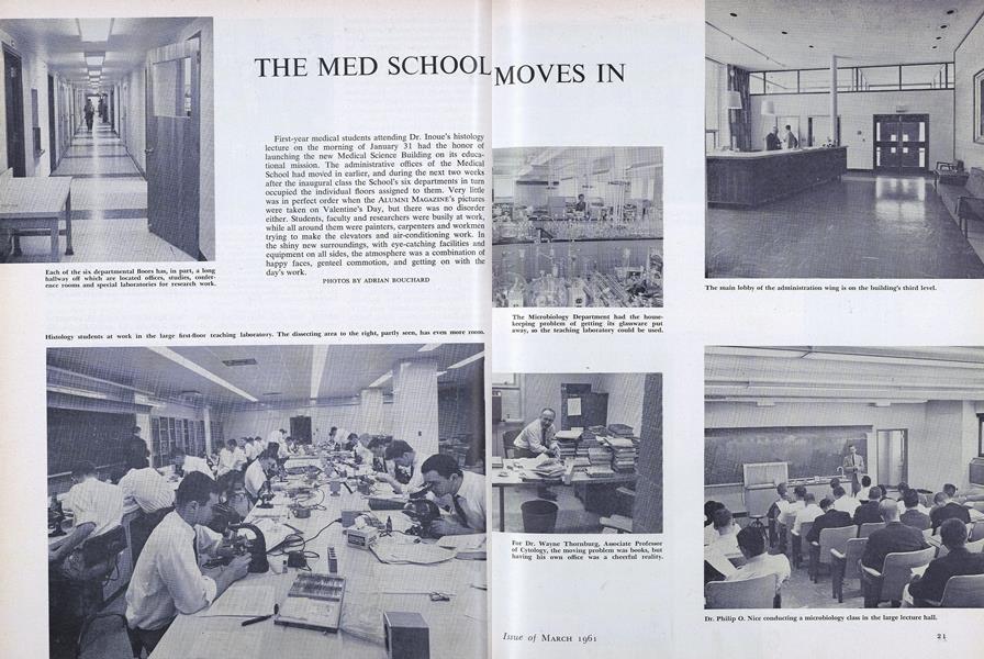 THE MED SCHOOL MOVES IN