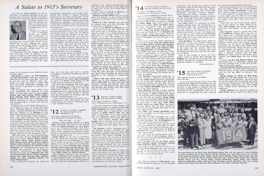 A Salute to 1913's Secretary