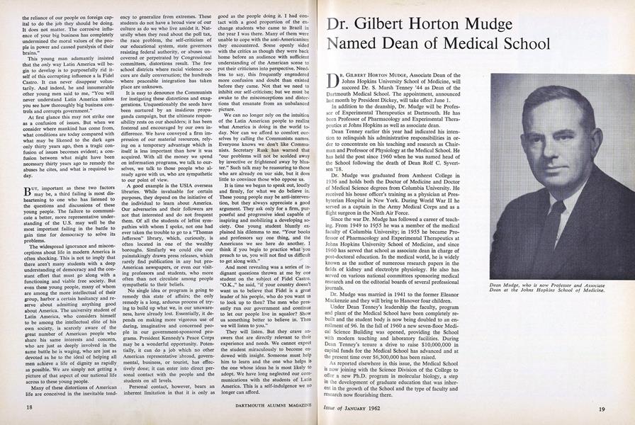 Dr. Gilbert Horton Mudge Named Dean of Medical School