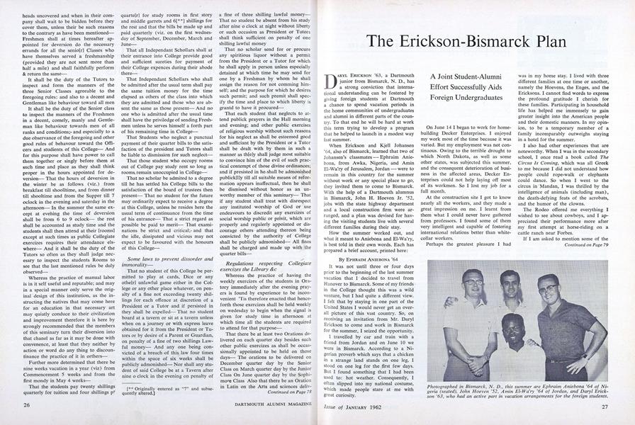 The Erickson-Bismarck Plan