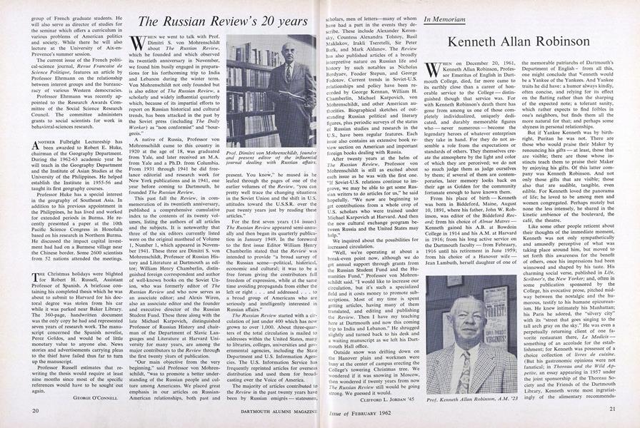 The Russian Review's 20 years