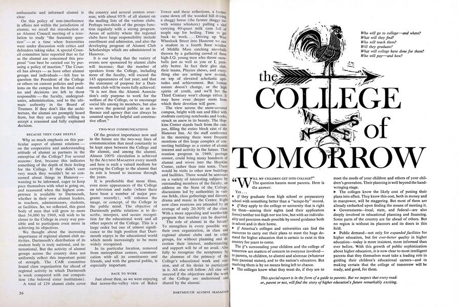 THE COLLEGE OF TOMORROW