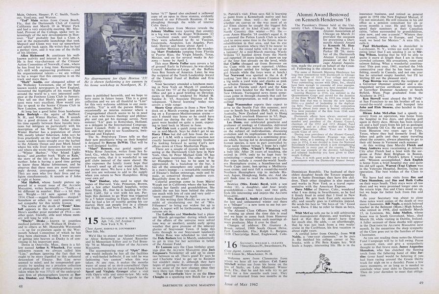 Alumni Award Bestowed on Kenneth Henderson '16