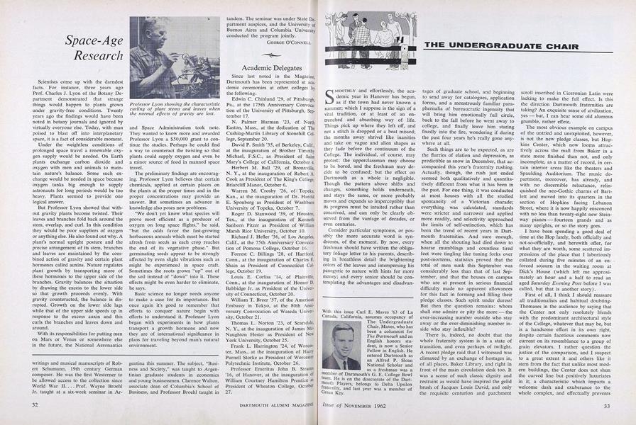THE UNDERGRADUATE CHAIR