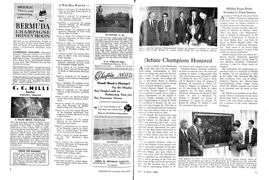 Debate Champions Honored
