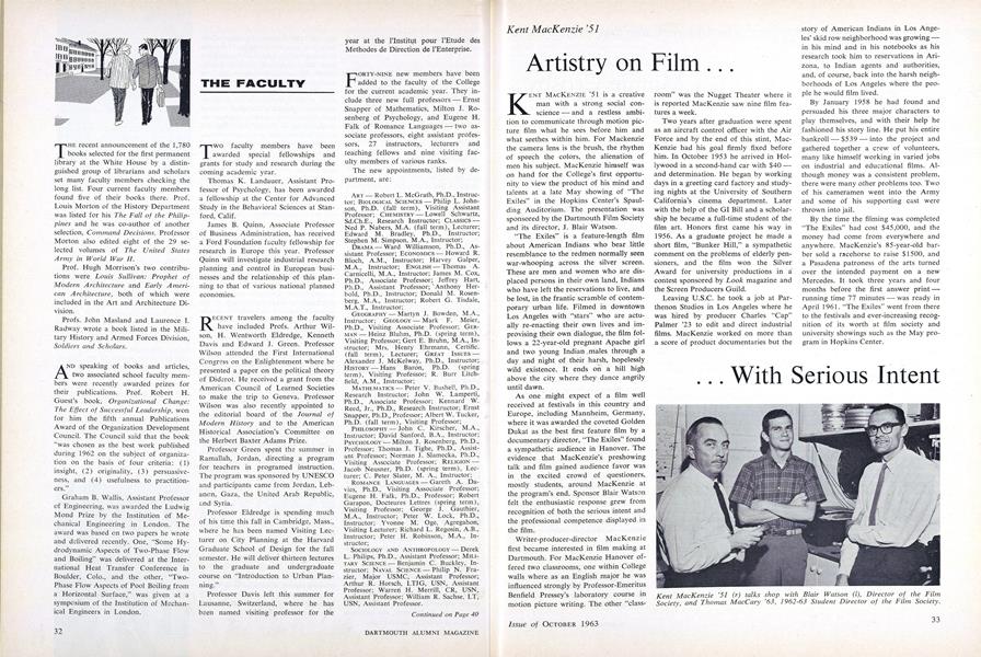 Artistry on Film ... ... With Serious Intent