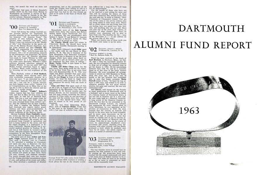 DARTMOUTH ALUMNI FUND REPORT