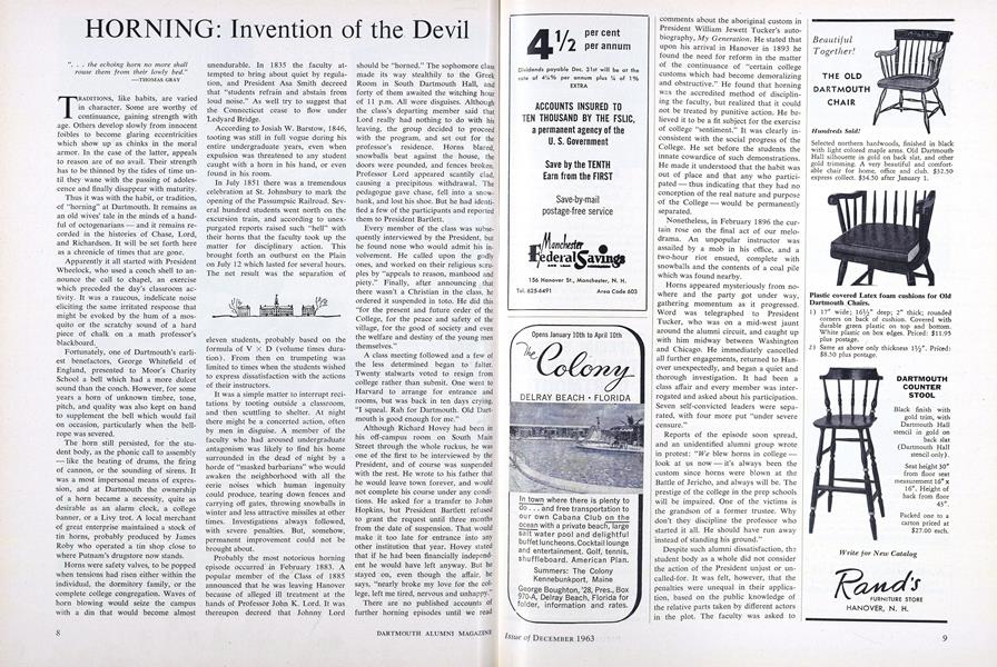 HORNING: Invention of the Devil