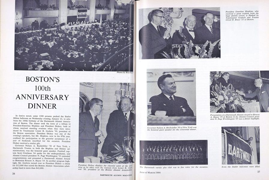 BOSTON'S 100th ANNIVERSARY DINNER