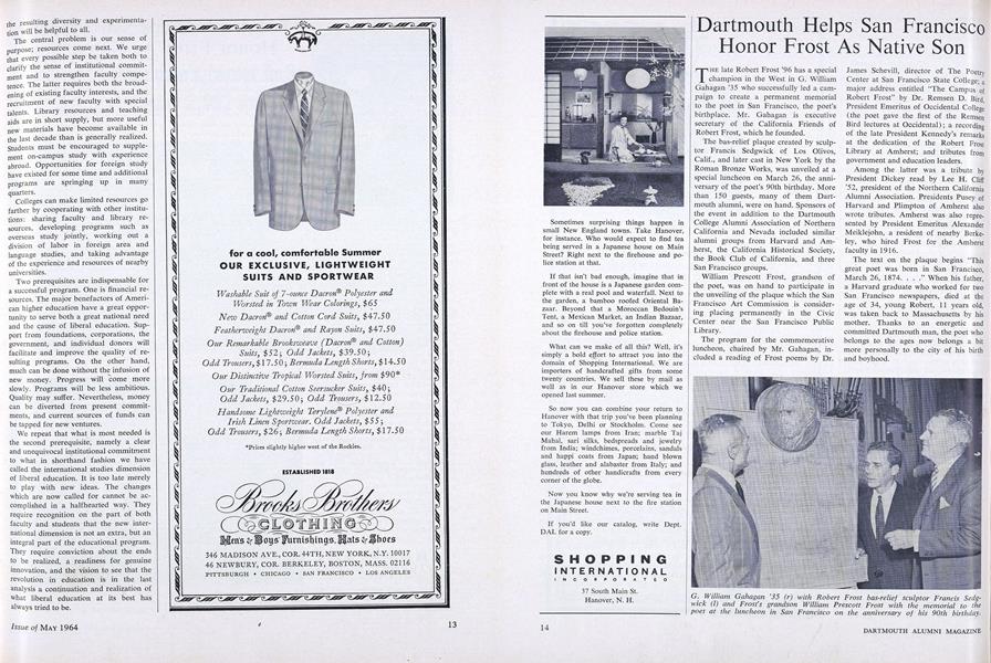 Dartmouth Helps San Francisco Honor Frost As Native Son