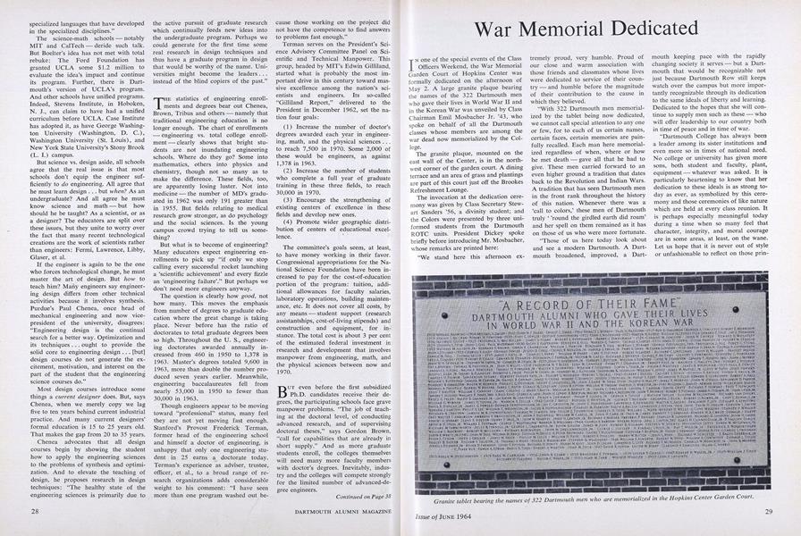 War Memorial Dedicated