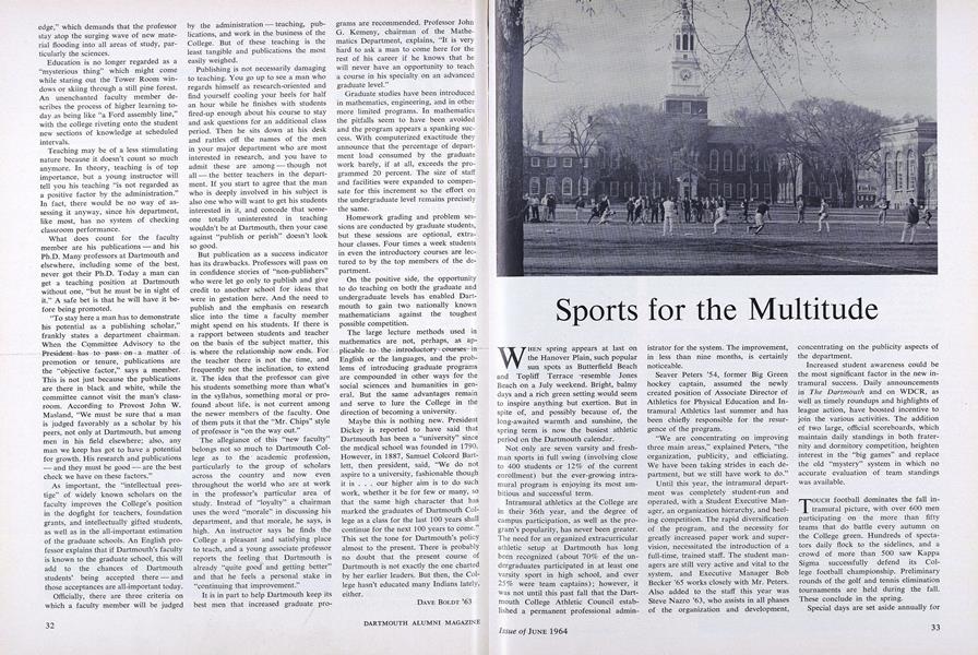 Sports for the Multitude