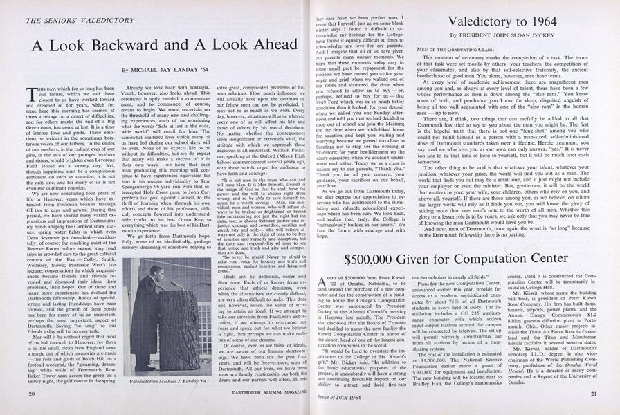 A Look Backward and A Look Ahead