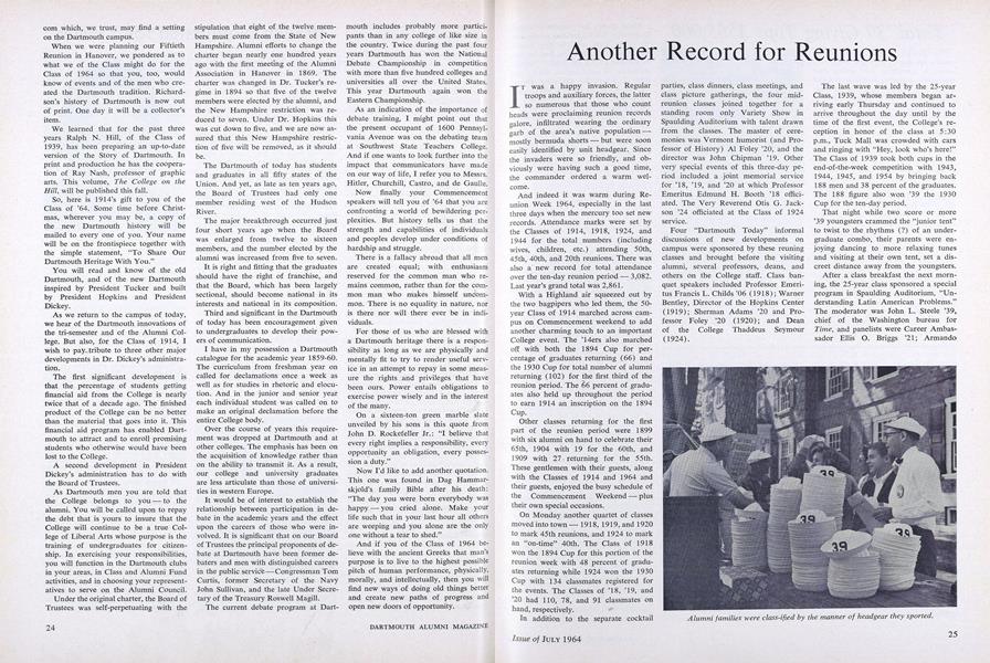 Another Record for Reunions