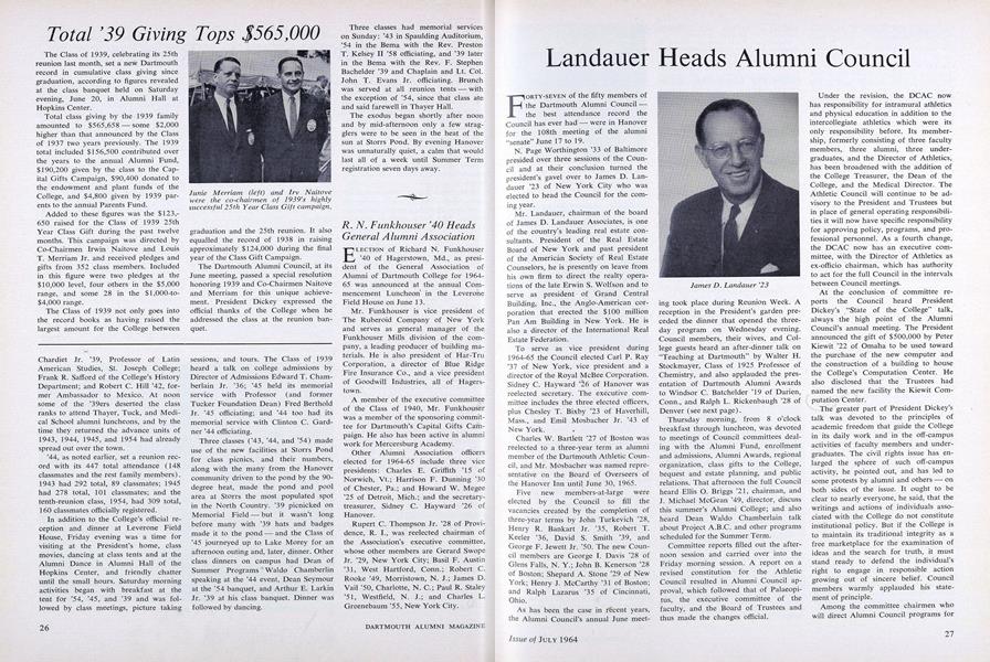 Landauer Heads Alumni Council