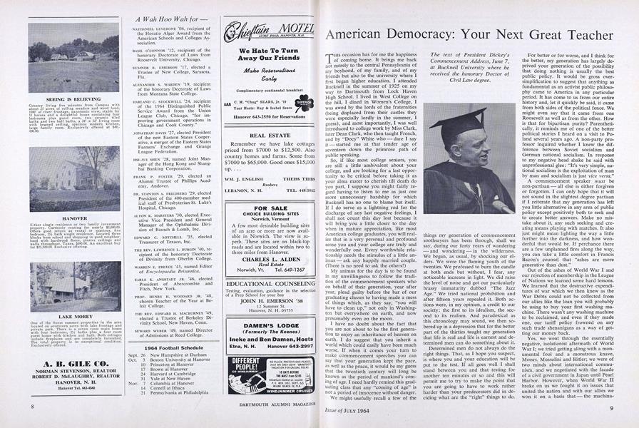 1964 Football Schedule
