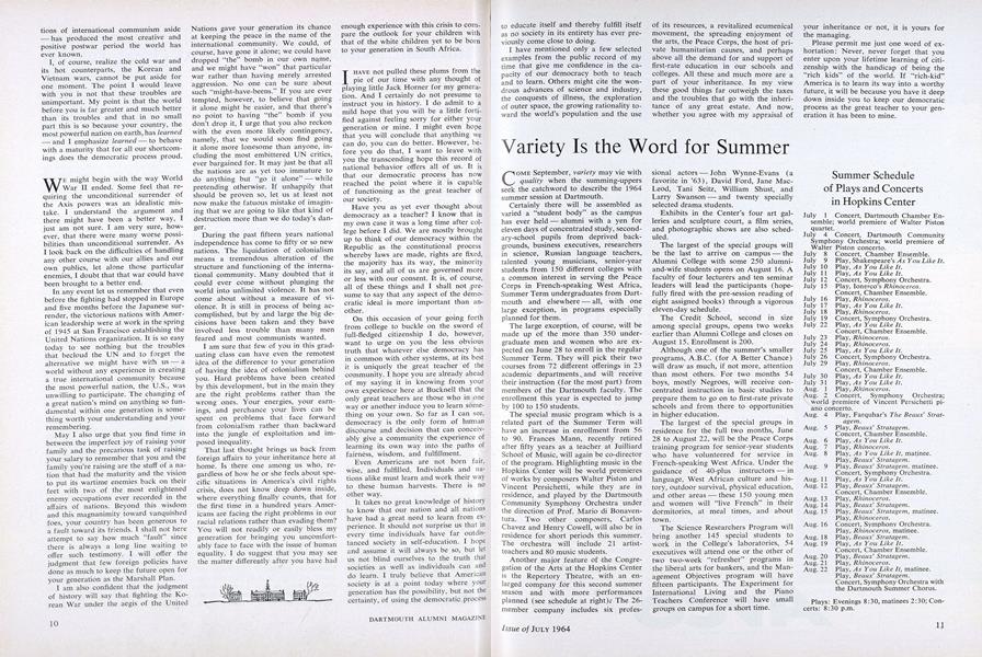 Variety Is the Word for Summer