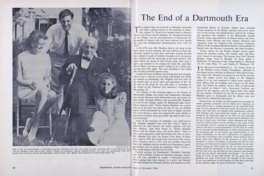 The End of a Dartmouth Era