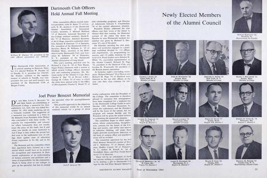 Dartmouth Club Officers Hold Annual Fall Meeting