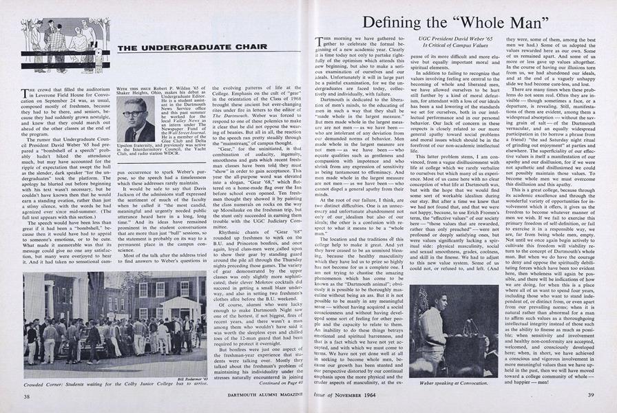 THE UNDERGRADUATE CHAIR