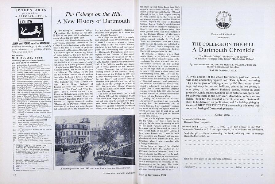 The College on the Hill, A New History of Dartmouth