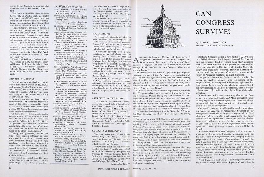 CAN CONGRESS SURVIVE?