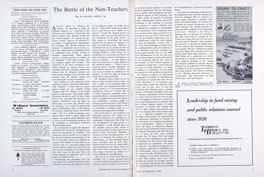 The Battle of the Non-Teachers