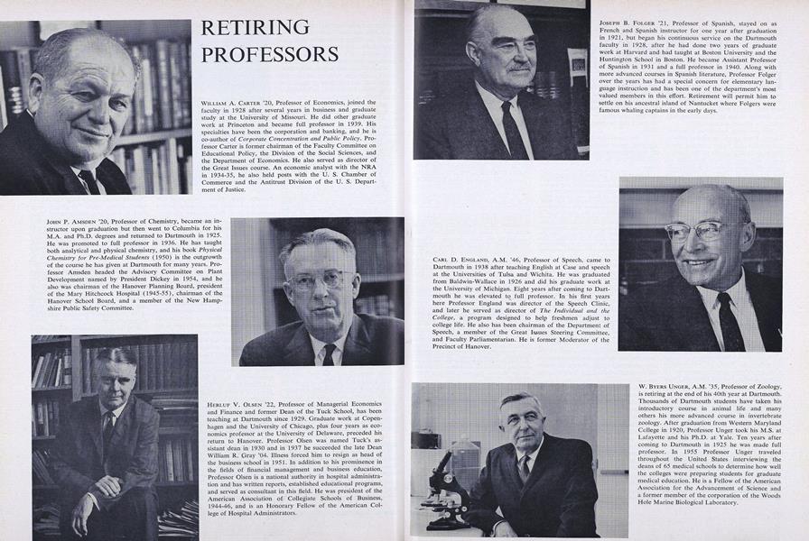 RETIRING PROFESSORS