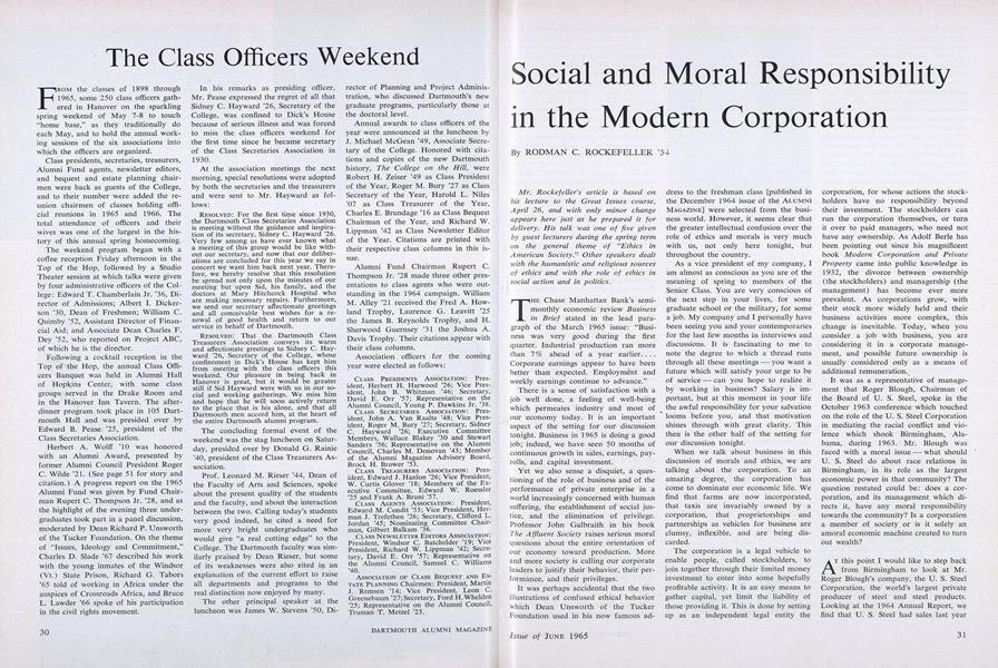 Social and Moral Responsibility in the Modern Corporation