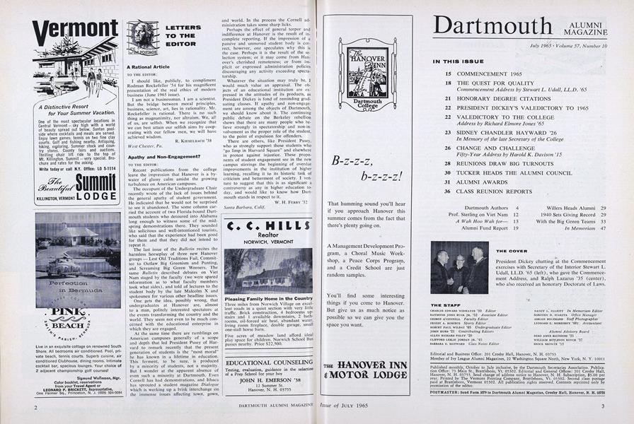 LETTERS TO THE EDITOR