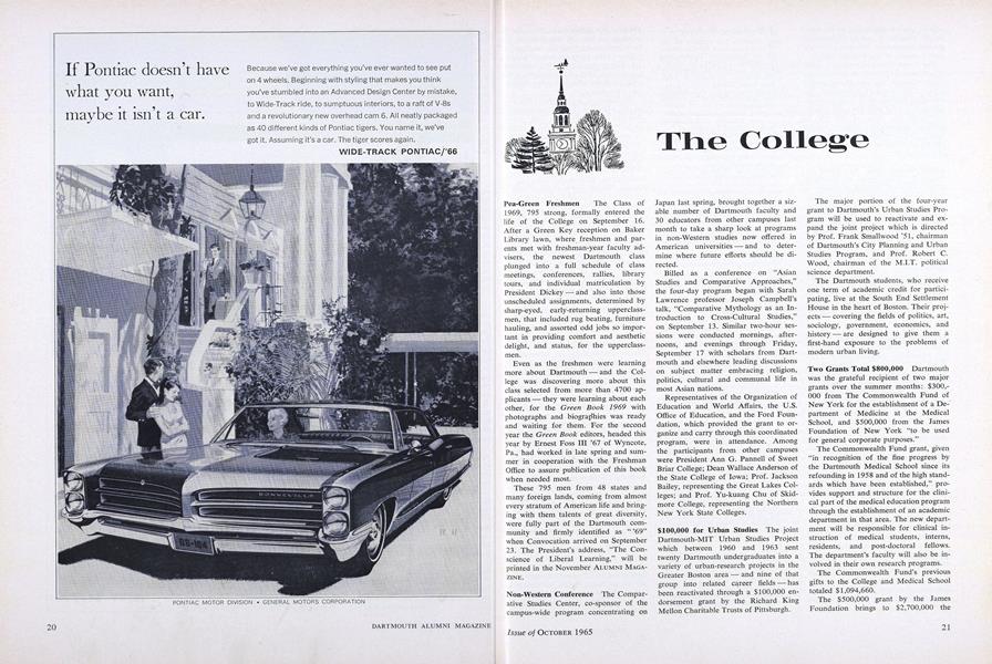 $100,000 for Urban Studies