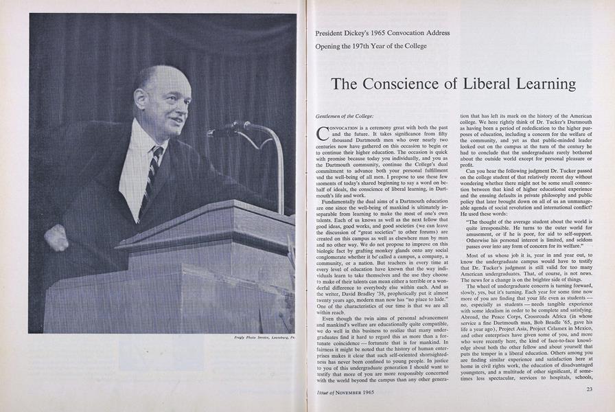 The Conscience of Liberal Learning