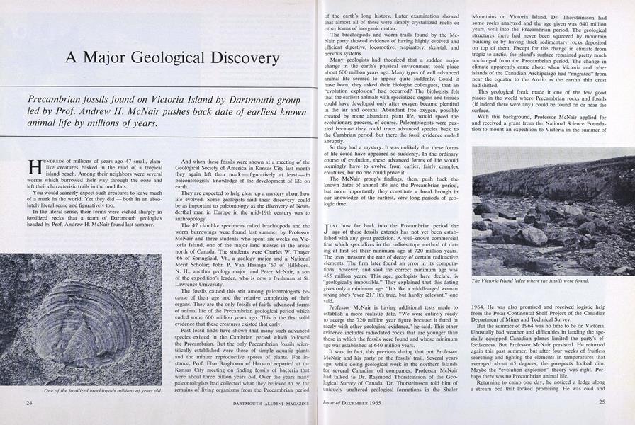 A Major Geological Discovery