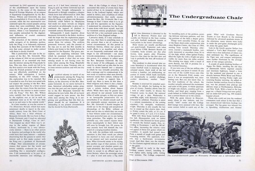 The Undergraduate Chair