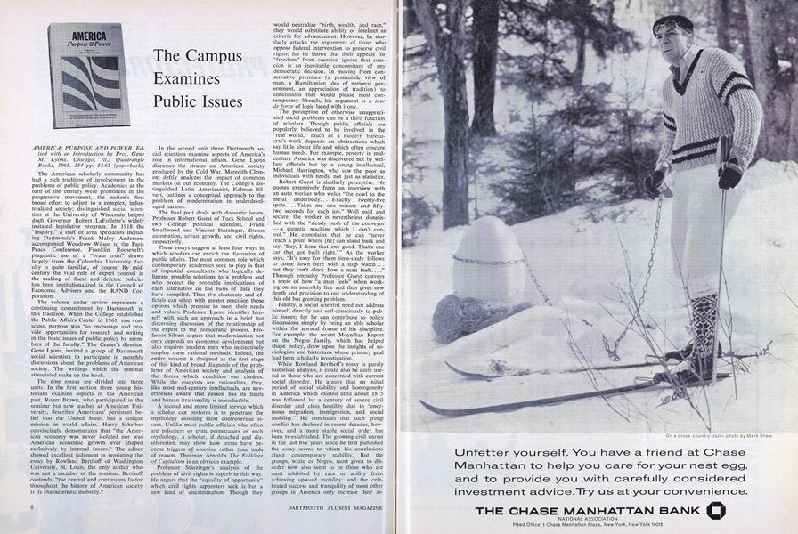 The Campus Examines Public Issues