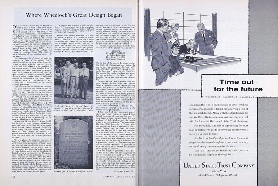 Where Wheelock's Great Design Began