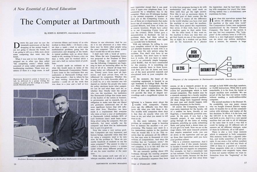 The Computer at Dartmouth