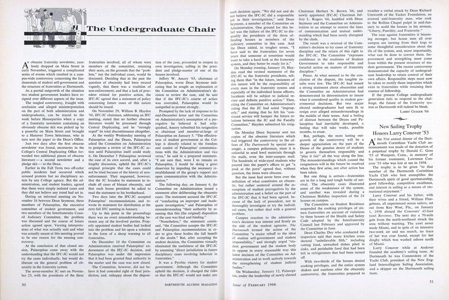 The Undergraduate Chair