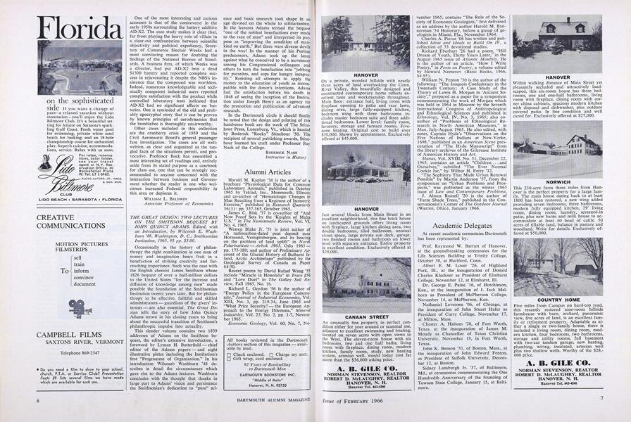 THE GREAT DESIGN: TWO LECTURES ON THE SMITHSON BEQUEST