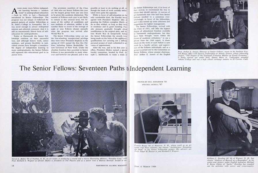 The Senior Fellows: Seventeen Paths to Independent learning