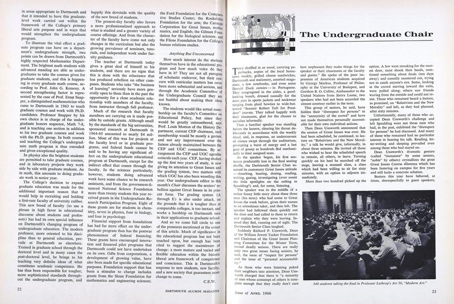 The Undergraduate Chair