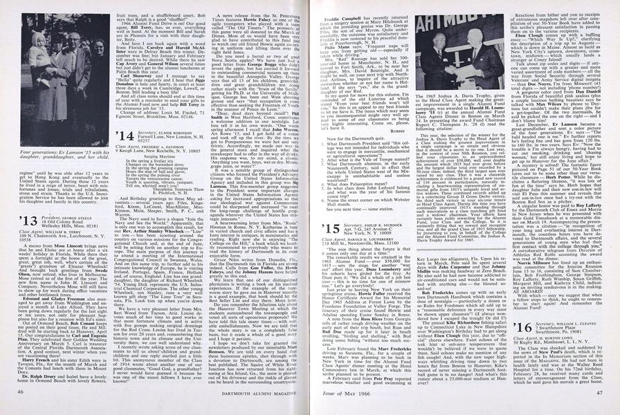 The 1965 Joshua A. Davis Trophy,