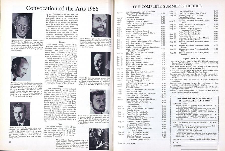Convocation of the Arts 1966